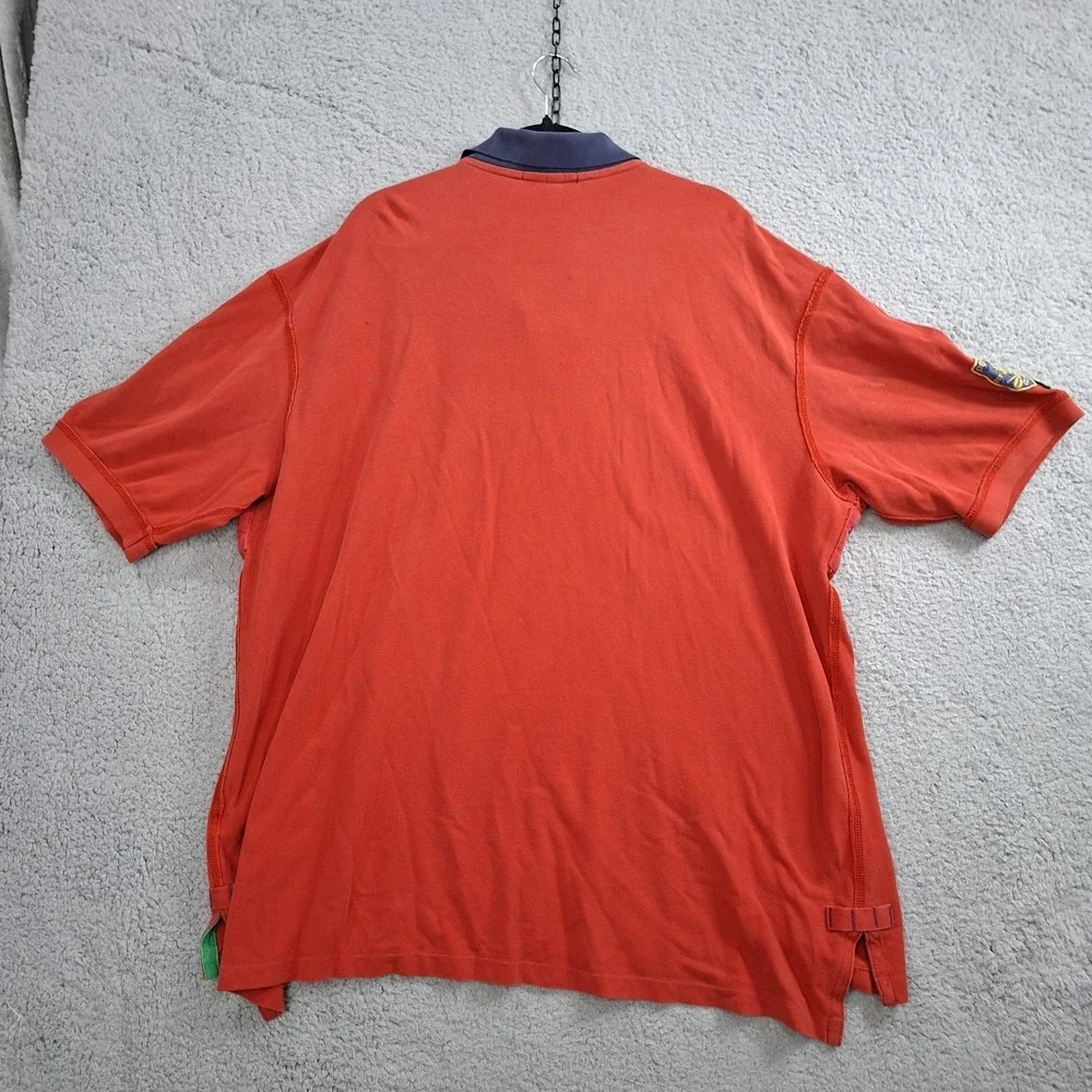 Polo Ralph Lauren Canoe Kayak Club Vintage Red Polo Shirt Mens 2XLT Tall